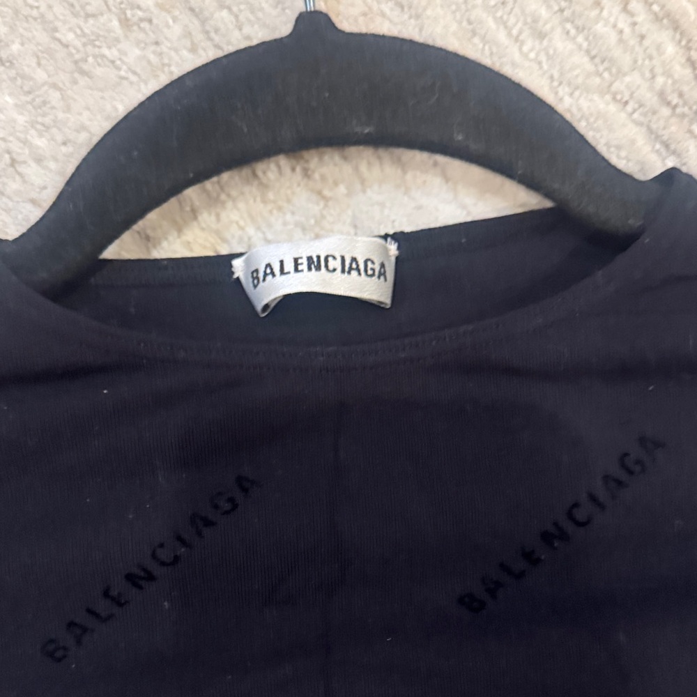 Balenciaga Black Logo Top - Picture 2 of 2